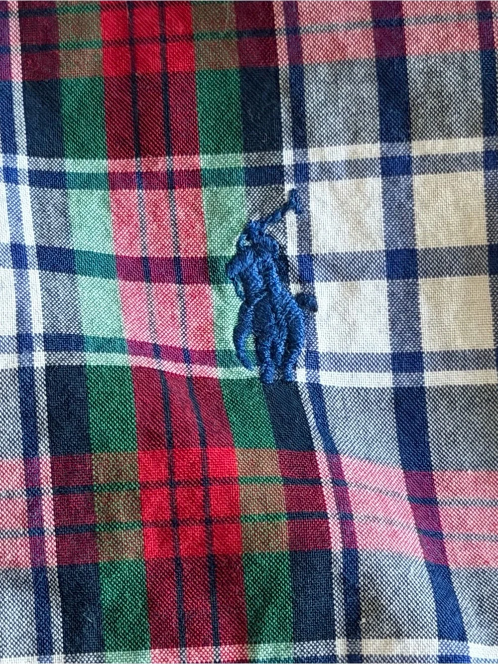 Ralph Lauren Shirt Boys 5 Multicolor Plaid Long Sleeve Button Down Collared